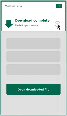 MelBet APK download Step 4