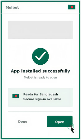 MelBet APK download Step 6